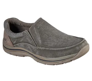 Skechers MEN RELAXED FIT EXPECTED - AVILLO-64109 Extra Wide Fit KHAKI