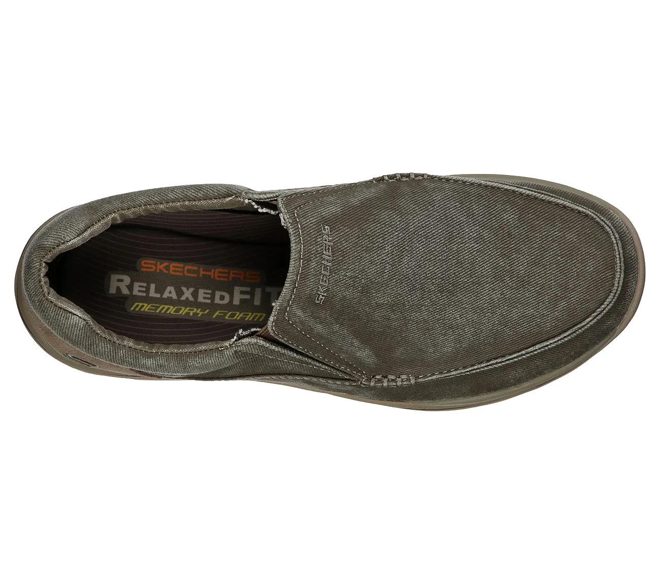 Skechers MEN RELAXED FIT EXPECTED - AVILLO-64109 Extra Wide Fit KHAKI