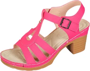 Slip on Comfortable Women's Comfortable And Versatile Open Toe Sandals Thick Heeled Fish Mouth Sandals Casual And