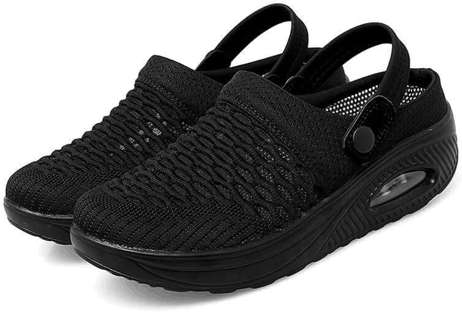 Slip On Mules & Clogs for Womens Light Open Back Shoes Breathable Mesh Walking Mules Mesh Air Cushion Orthopedic Diabetic Shoes Breathable Slippers Closed Toe Slides