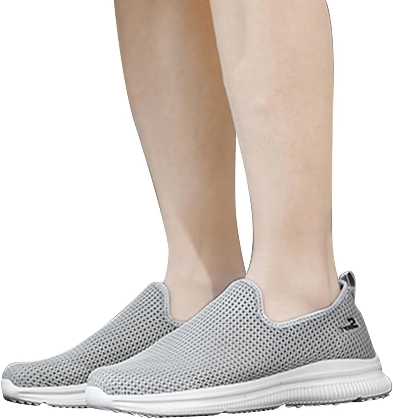 Sneakers for Women Walking Shoes Non Slip Lightweight Slip On Shoes Women Casual Shoes Dressy Casual White Platform Sneakers Slip On Tennis Shoe White Loafers