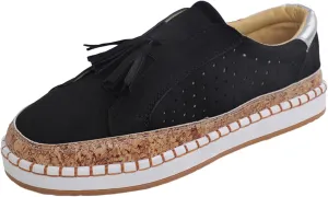 Sneakers for Women, Women Round Toe Canvas Flats Shoes Slip On Shoes Casual Sport Shoes Walkings Shoes Office Loafers