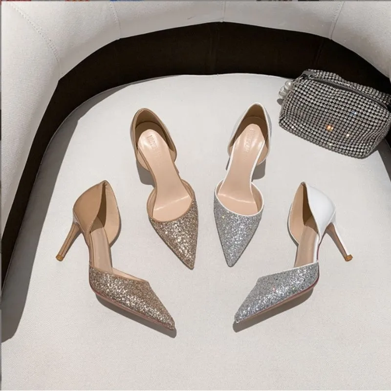 Sparkling Rihinetsone Pumps