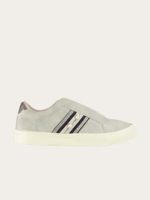 Sprox Women's Slip on Shoes in Grey Leather