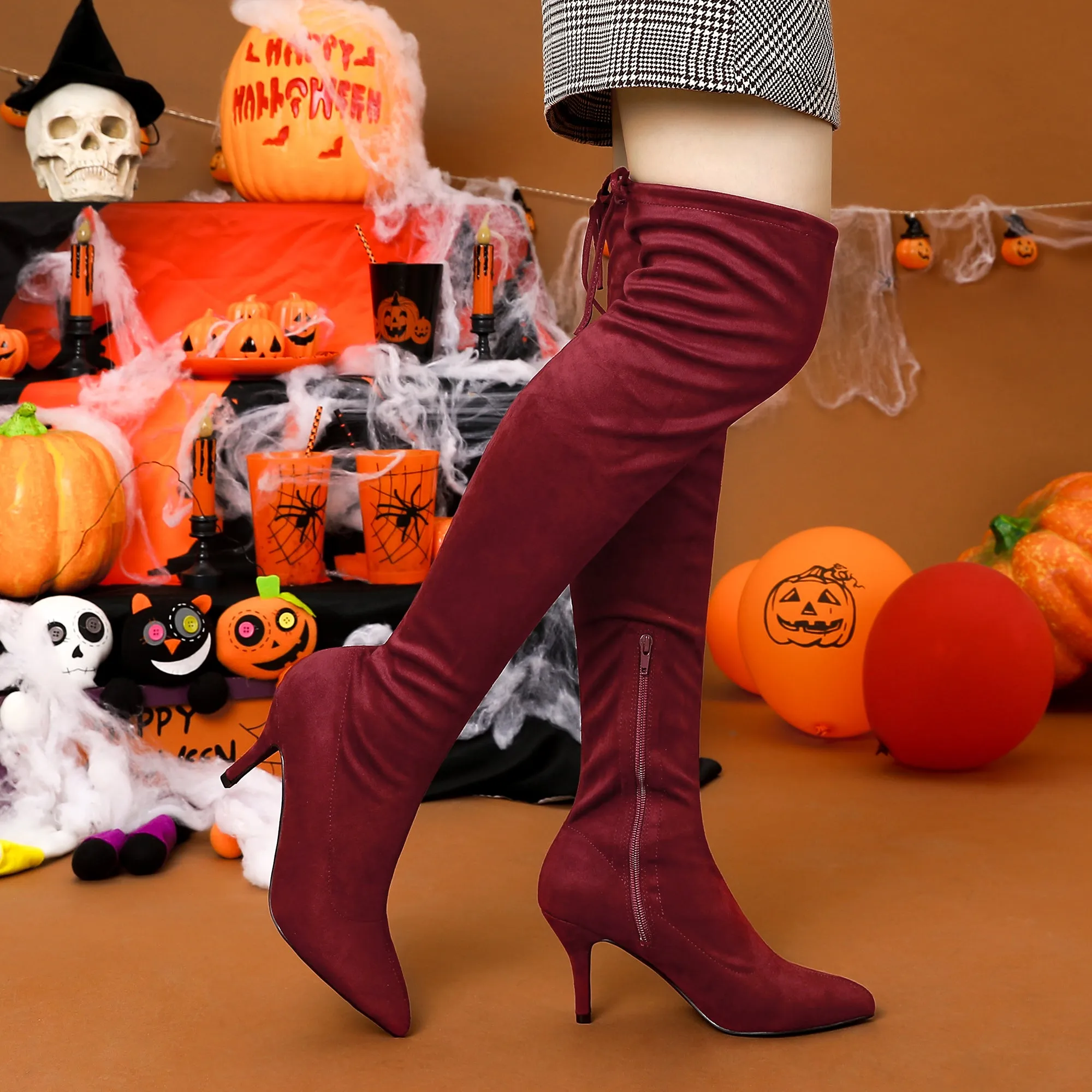 Stiletto Heel Thigh High Over the Knee Boots