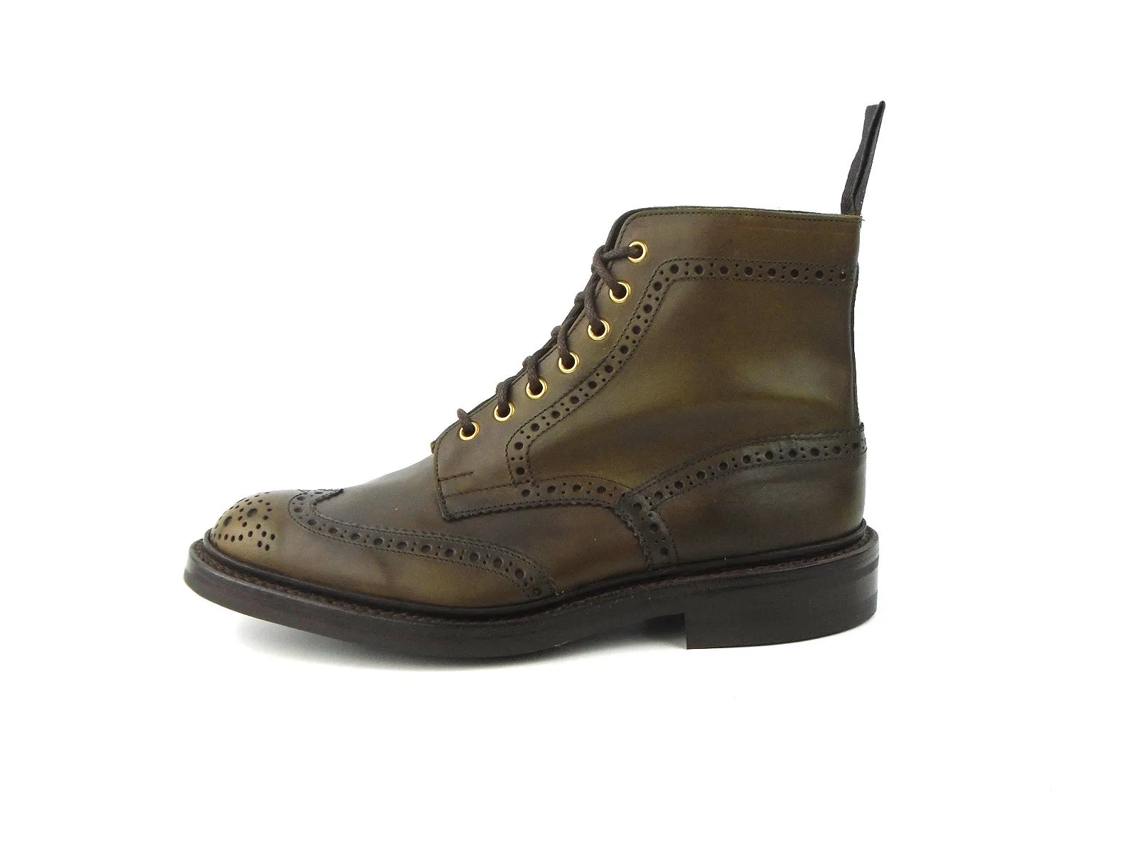 Stow Country Boot  - Green Olivvia Waxy Calf