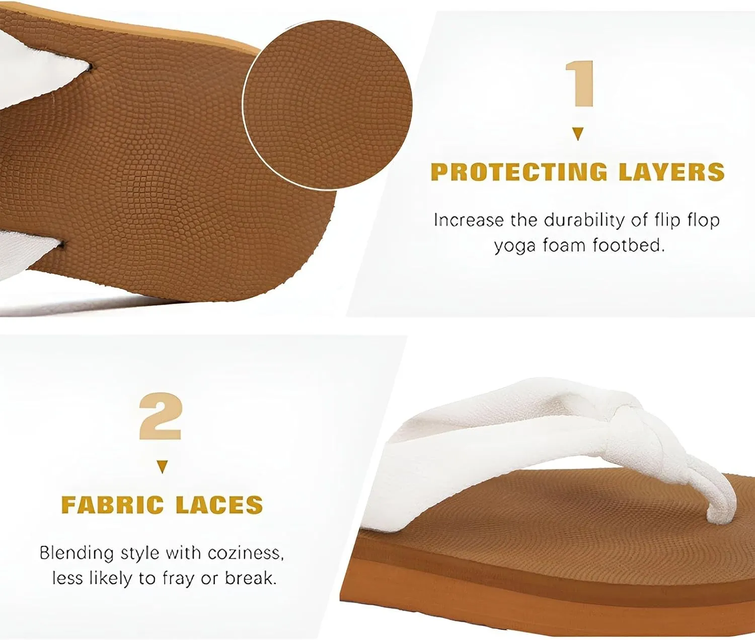 Summer Beach Sandals for Women 2025 Vacation Comfortable Yoga Flip Flops Fashion Boho Thong Sandals Soft Cushion Sliders Indoor Outdoor