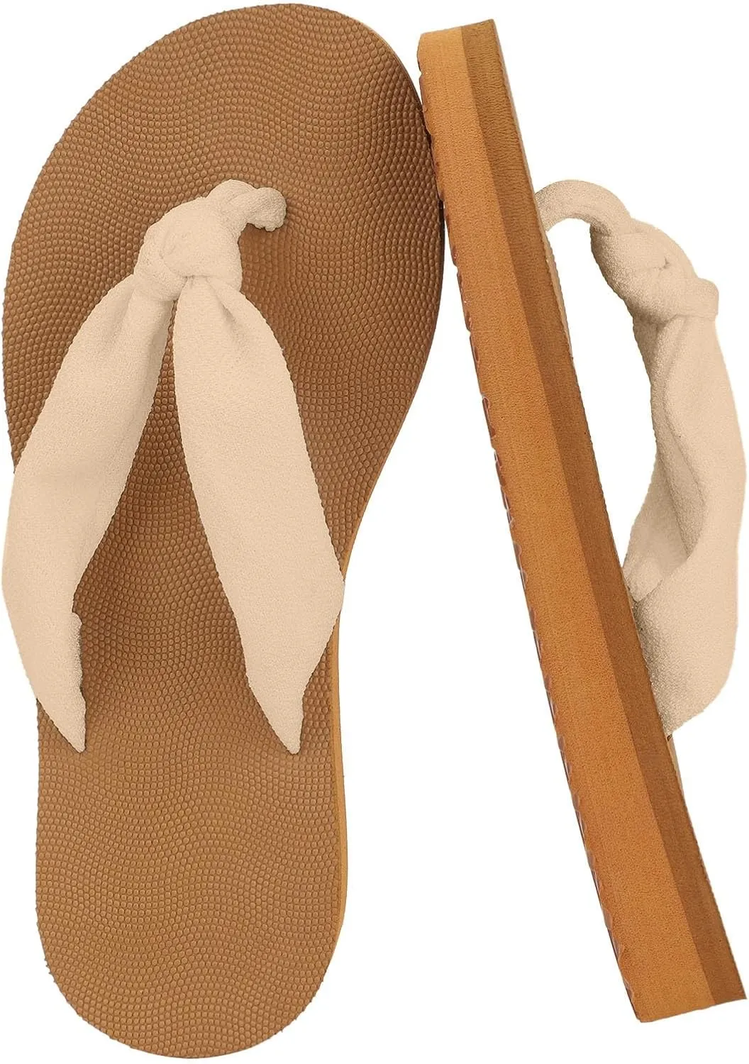 Summer Beach Sandals for Women 2025 Vacation Comfortable Yoga Flip Flops Fashion Boho Thong Sandals Soft Cushion Sliders Indoor Outdoor