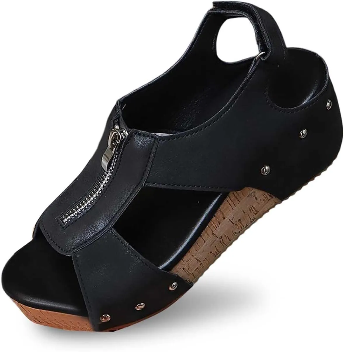 Summer Sandals for Women Summer Boho Beach Sandal Platform Wedge Sandals Lightweight 2025 Wide Width Comfortable Shoes with Ankle Strap Arch Support for Woman Summer Shoes Slip on Slides Sandal
