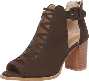 Summer Versatile Sandals for Women Comfortable Stylish Cut Out Design Mesh Chunky Heel High Heel Shoes Girls Size 4t