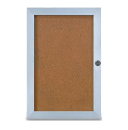 Super Slim Elevator Enclosed Cork Boards 1.25 Inch Deep | Locking Display Cases in 7 Sizes