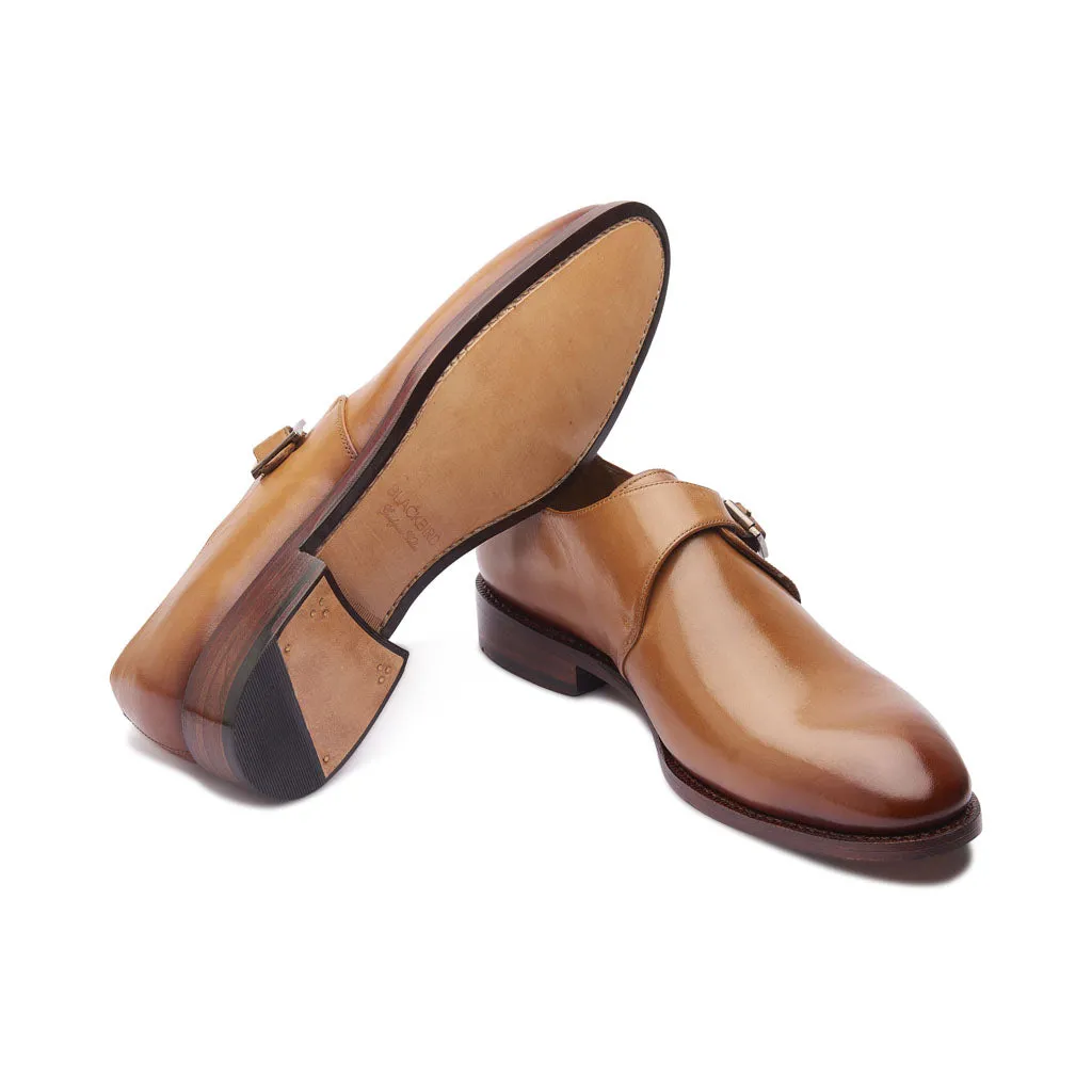 Sylvain, Single Monk Strap - Natural Tan | Hand Welted | Classics Collection