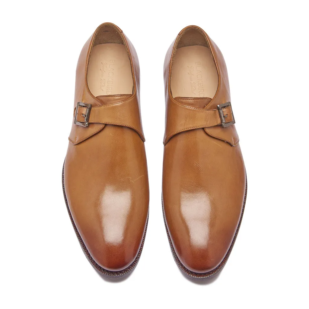 Sylvain, Single Monk Strap - Natural Tan | Hand Welted | Classics Collection