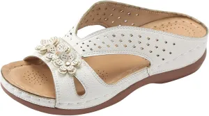 Temperament Wedge Sandals for Women Lightweight Memory Foam Sandals Arch Support Walking Sandal Slippers for Women