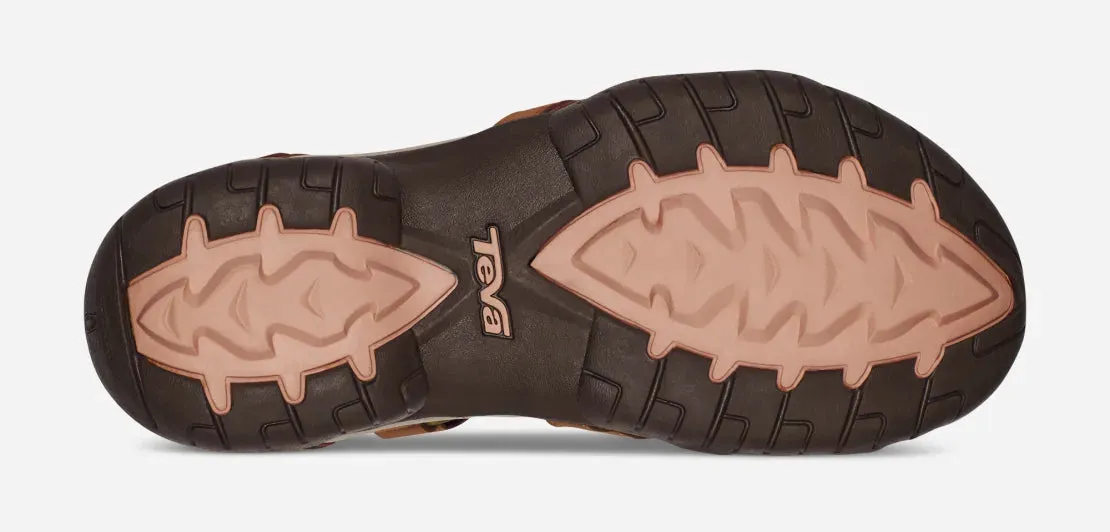 Teva W Tirra Leather Sandals-Honey Brown