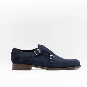 THE MONK STRAP in NAVY SUEDE