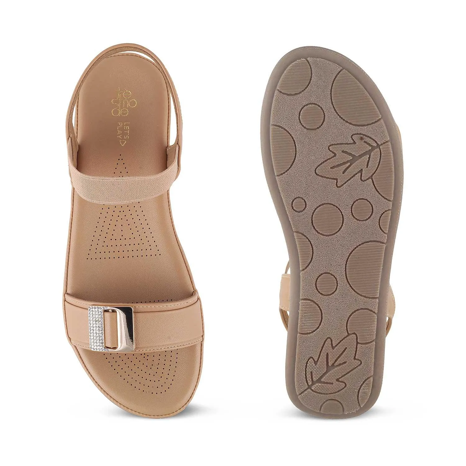 The Stepi Beige Women's Casual Flats Tresmode