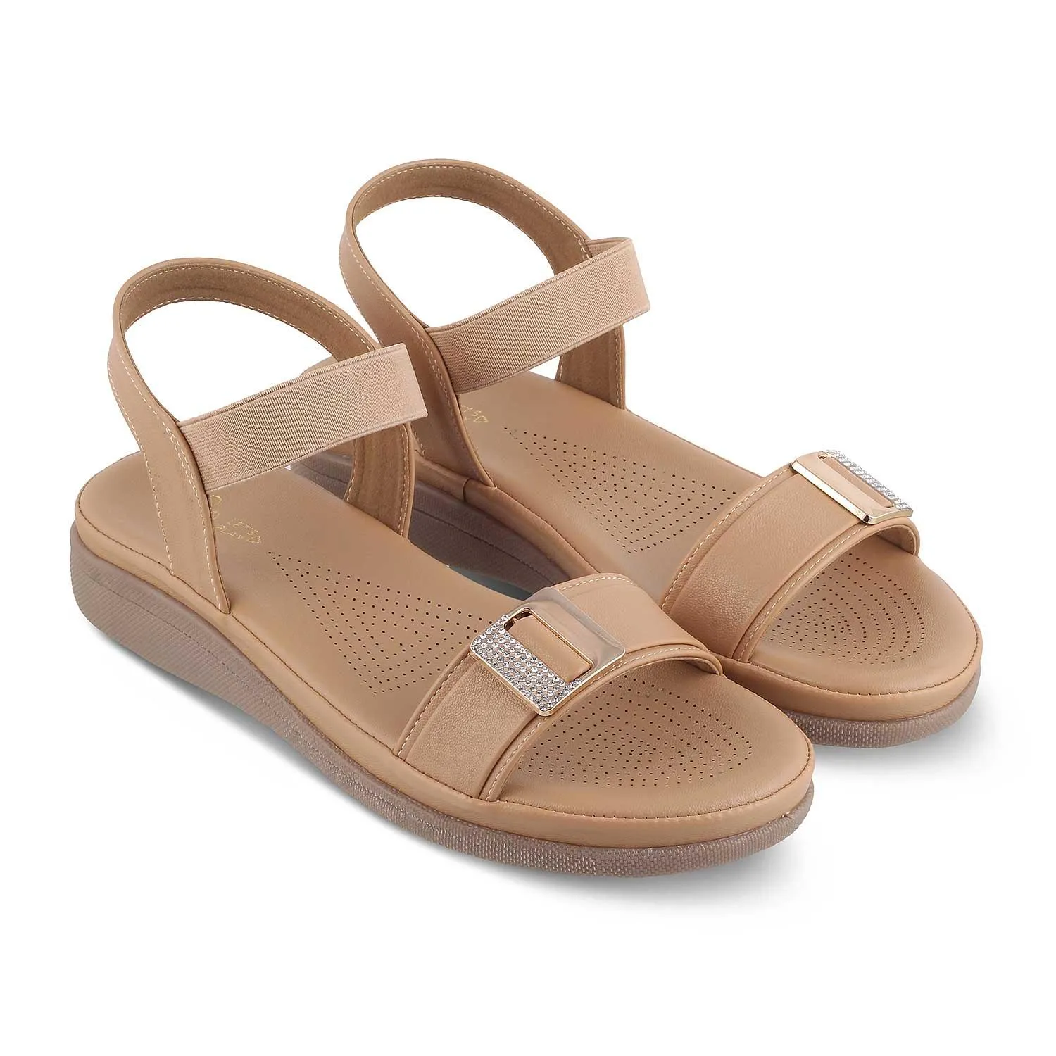 The Stepi Beige Women's Casual Flats Tresmode