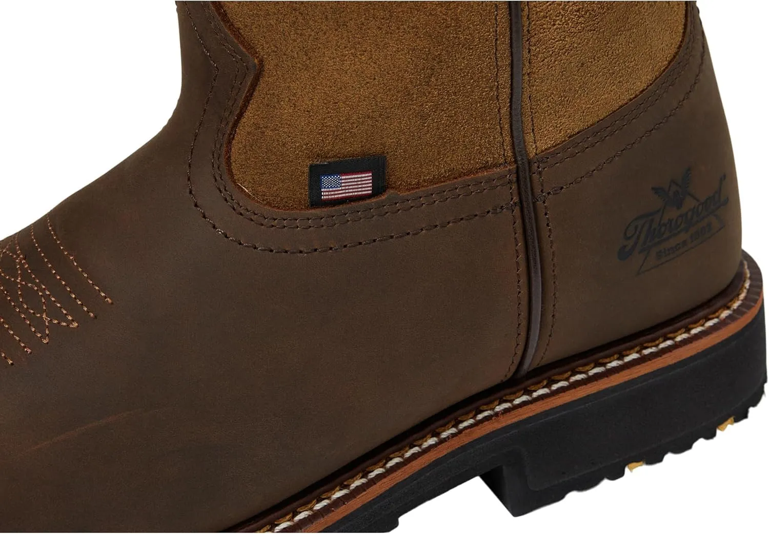 Thorogood Men's Western Work 11" Waterproof Square Toe Work Boot