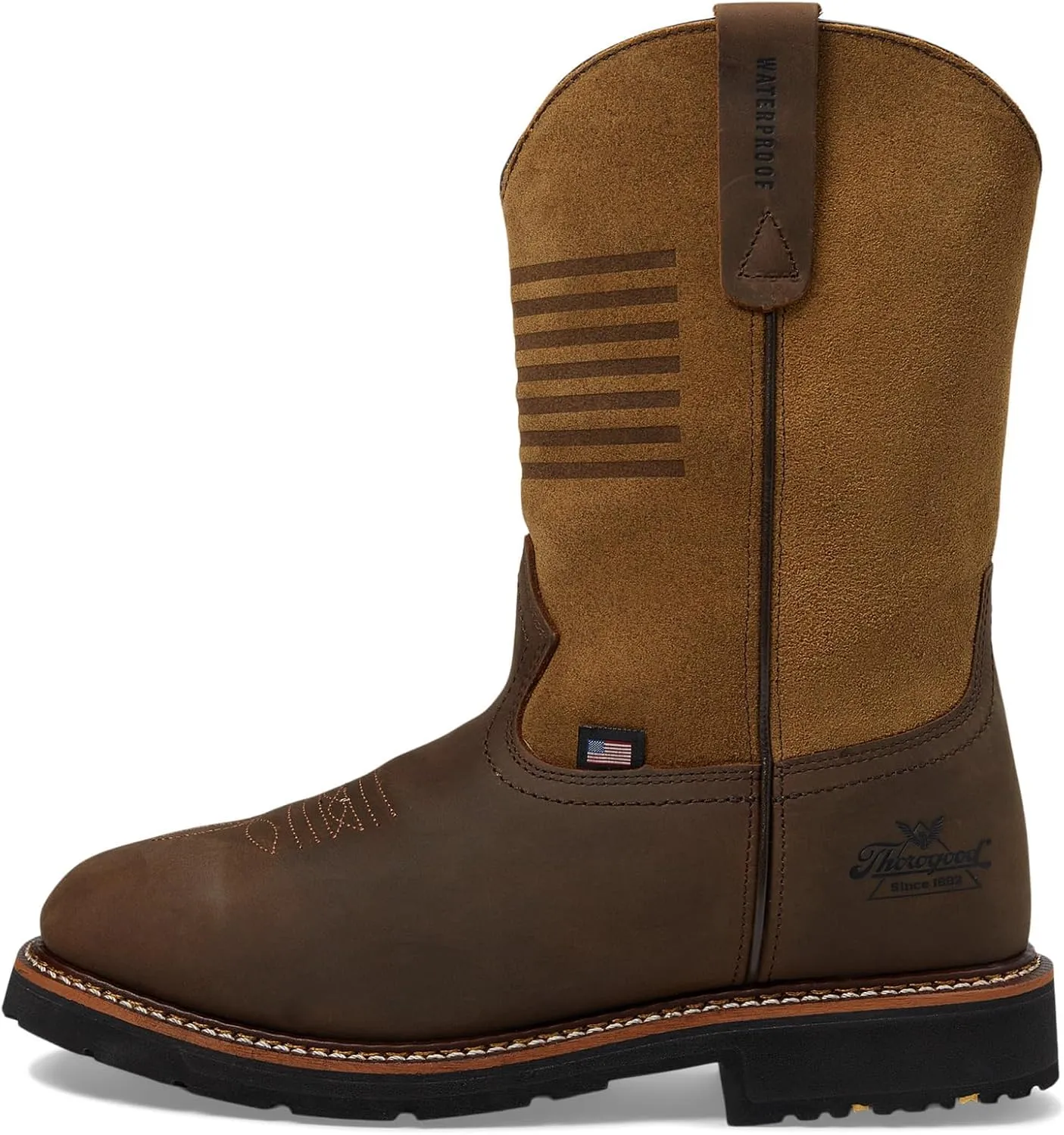 Thorogood Men's Western Work 11" Waterproof Square Toe Work Boot