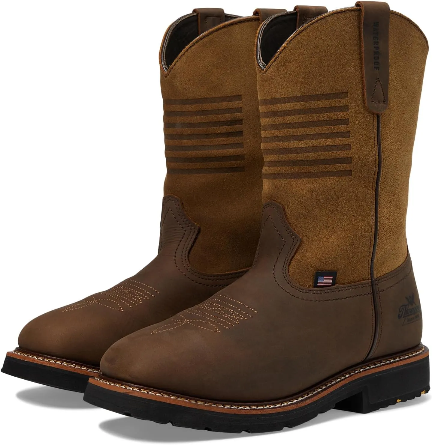 Thorogood Men's Western Work 11" Waterproof Square Toe Work Boot