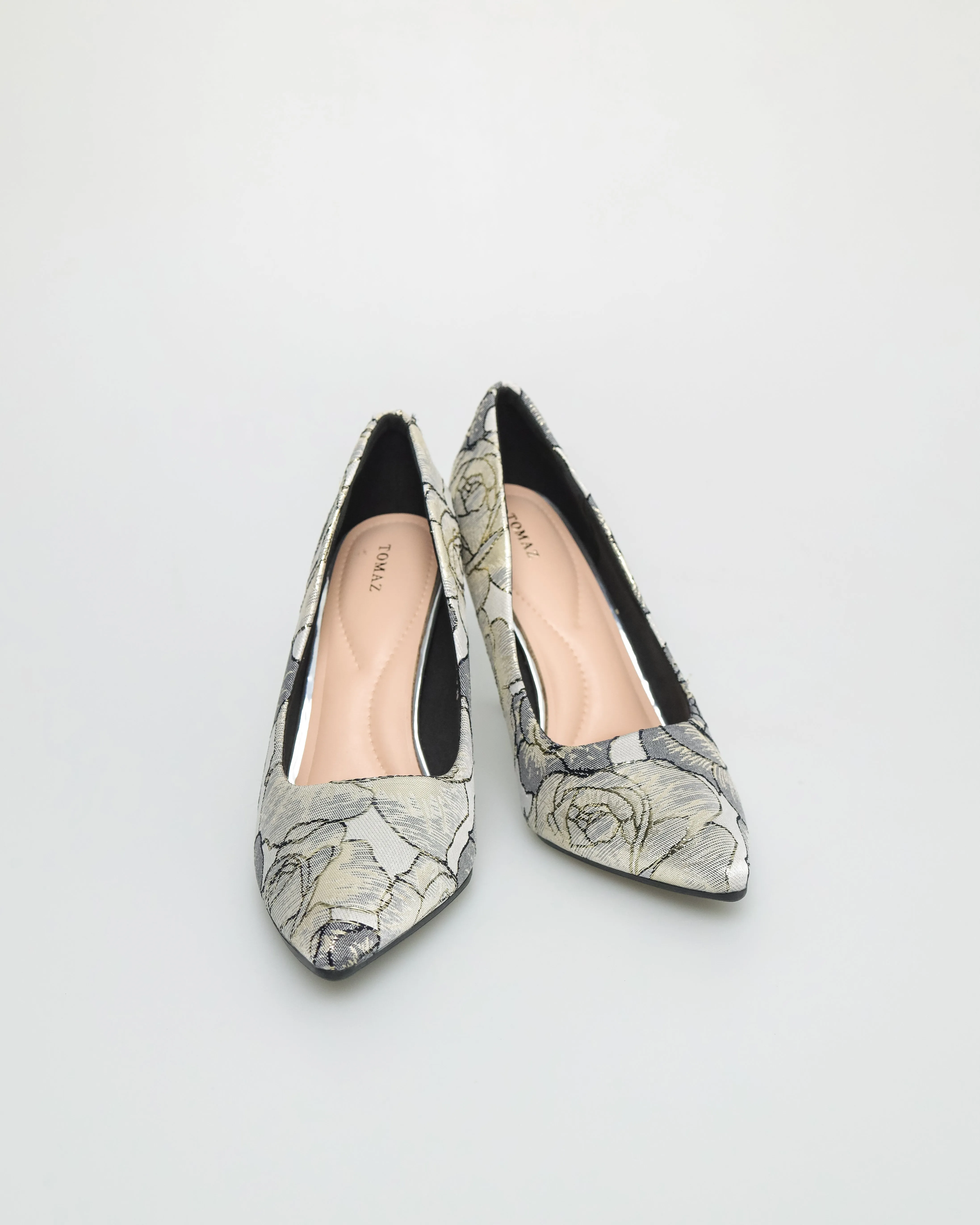Tomaz NN340 Ladies Flower Patterned High Heels