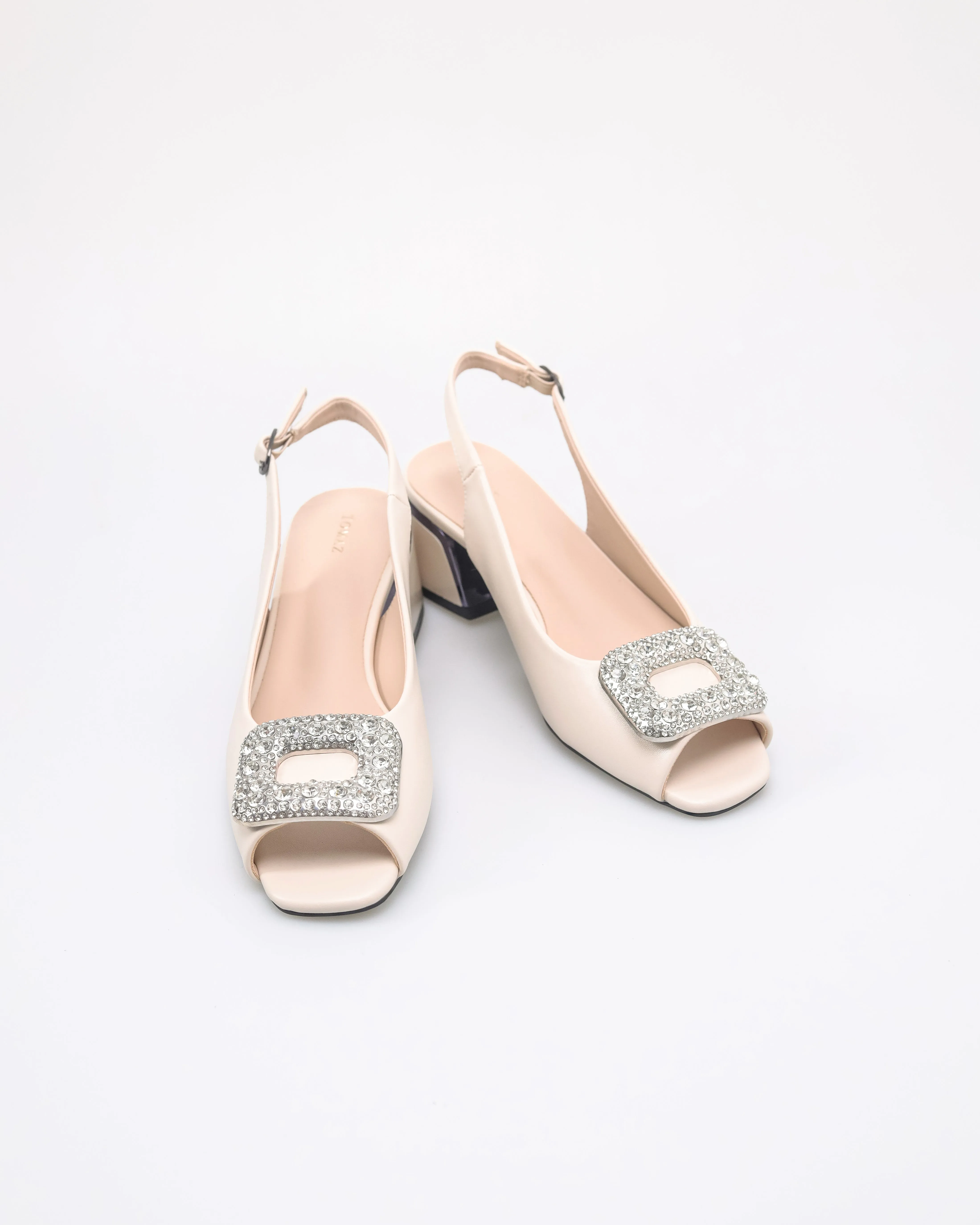 Tomaz NN407 Ladies Squared Gemstone Heels