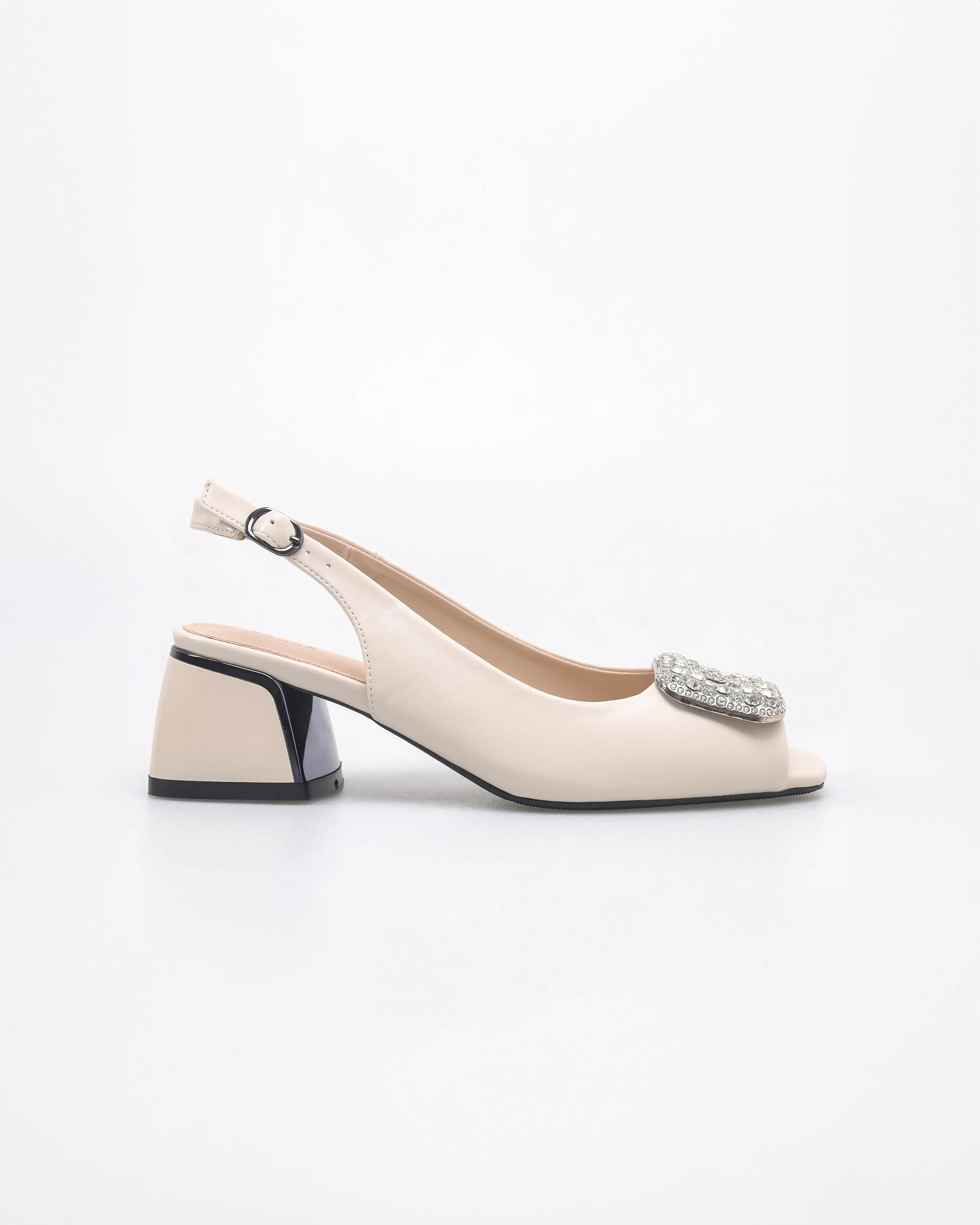 Tomaz NN407 Ladies Squared Gemstone Heels