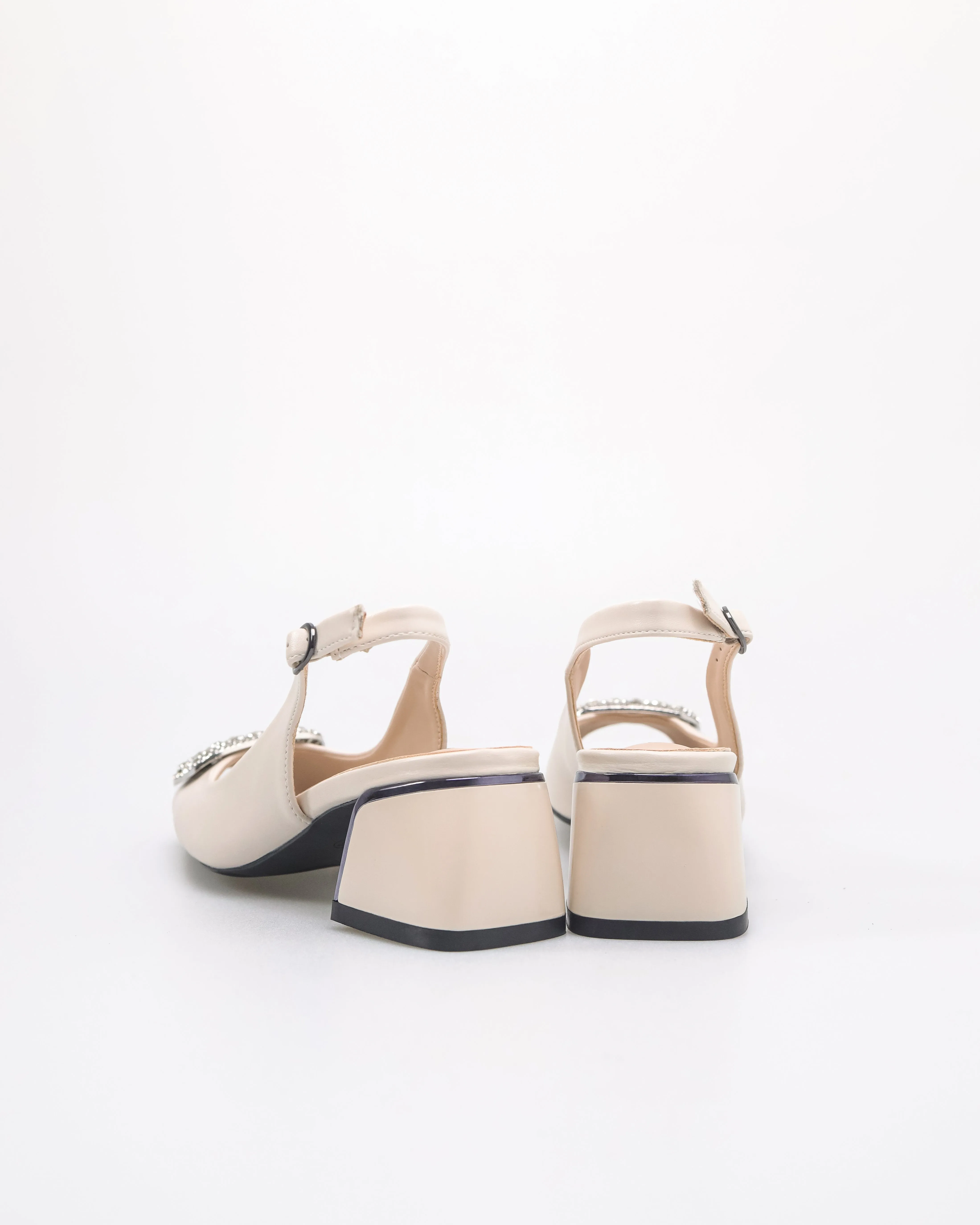 Tomaz NN407 Ladies Squared Gemstone Heels