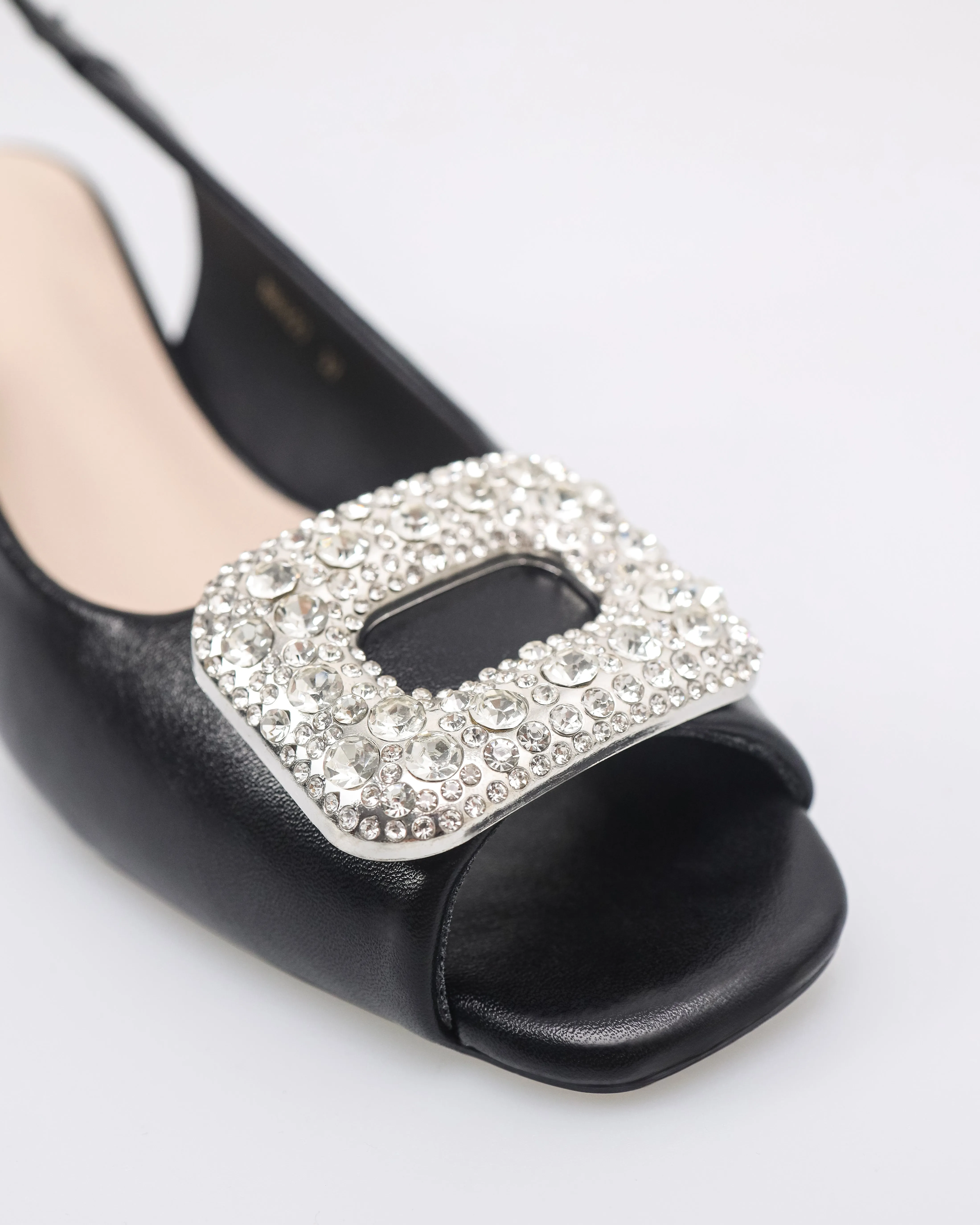 Tomaz NN407 Ladies Squared Gemstone Heels