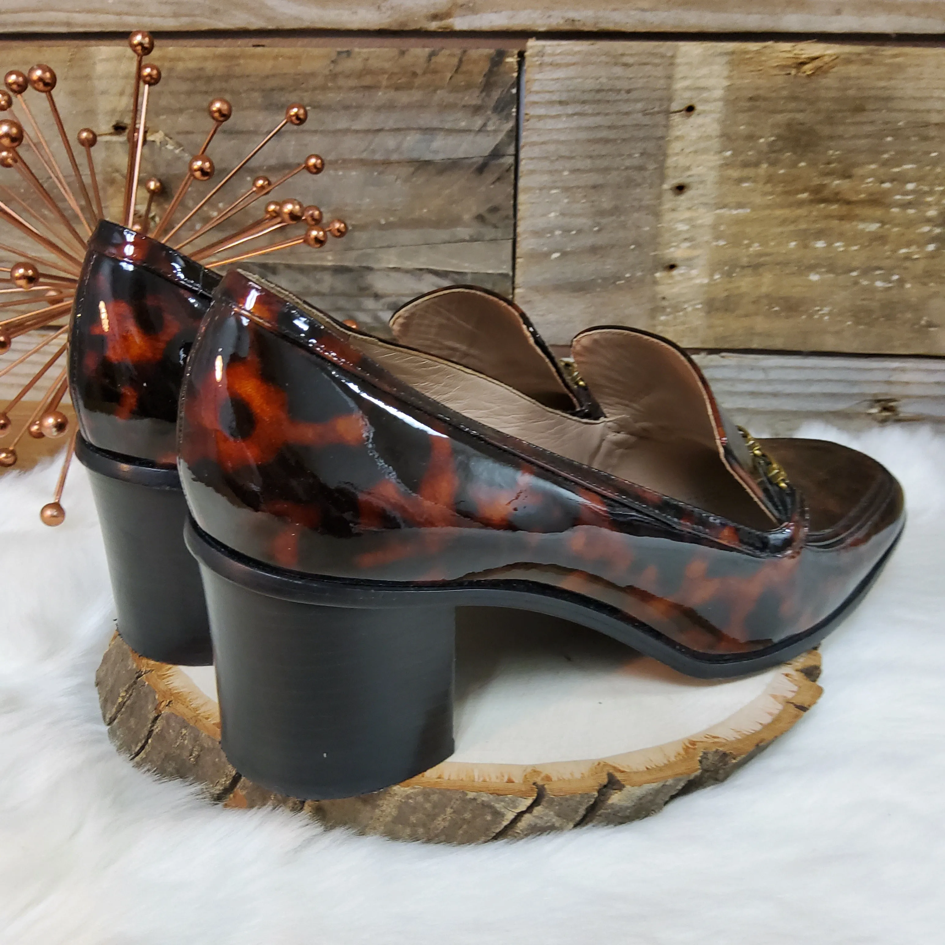 Tory Burch Heeled Loafers Sz 10.5