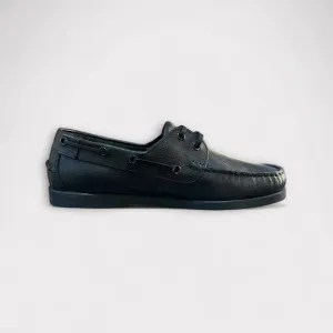 TREK STONE BOAT SHOES - BLACK