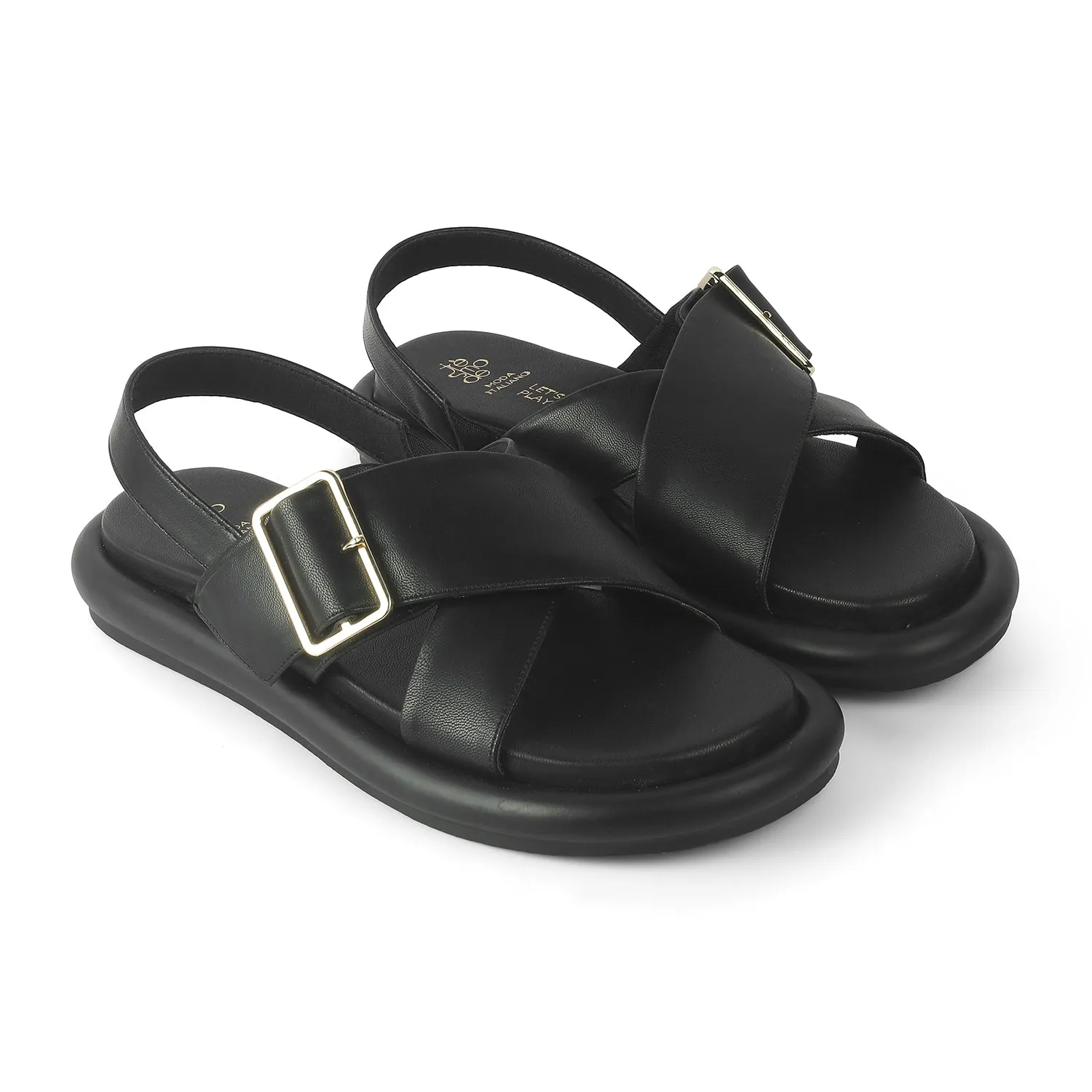 Tresmode Gogoro Black Women's Casual Flats