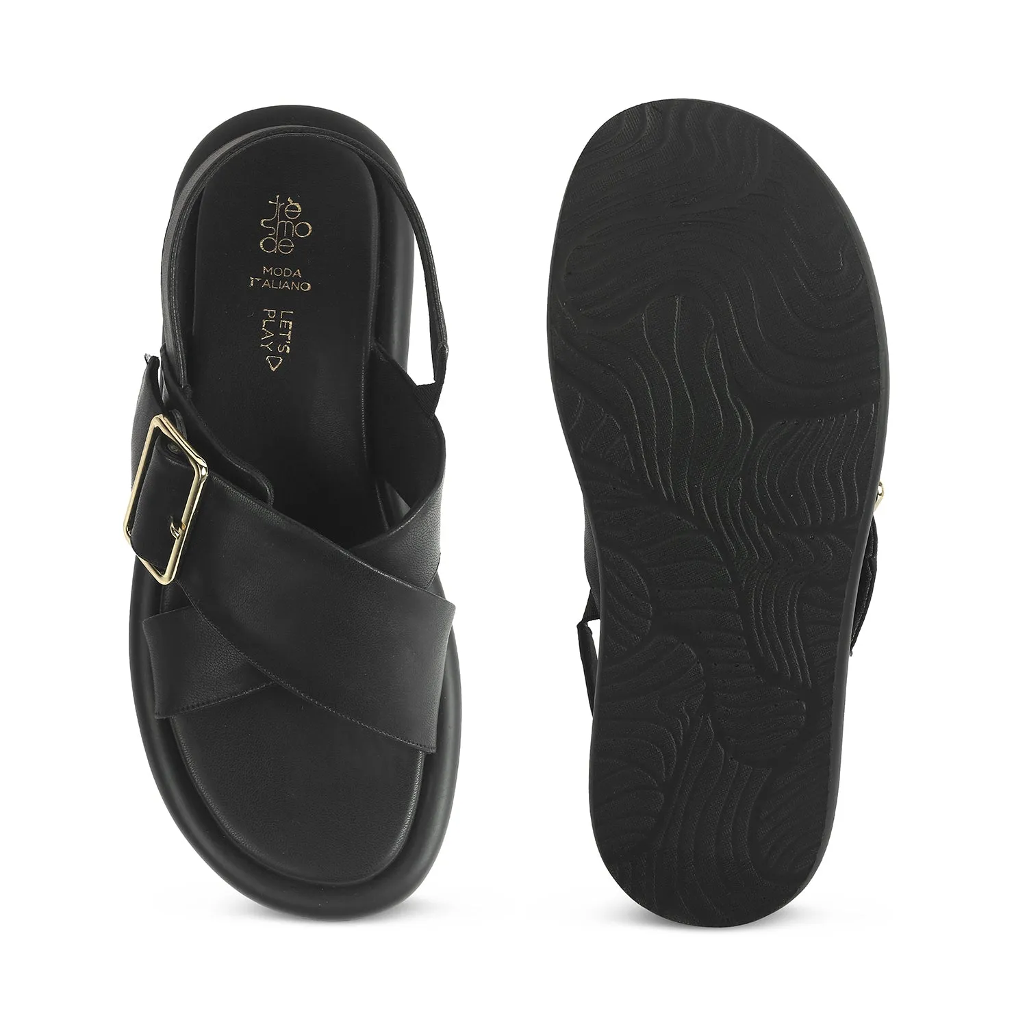 Tresmode Gogoro Black Women's Casual Flats