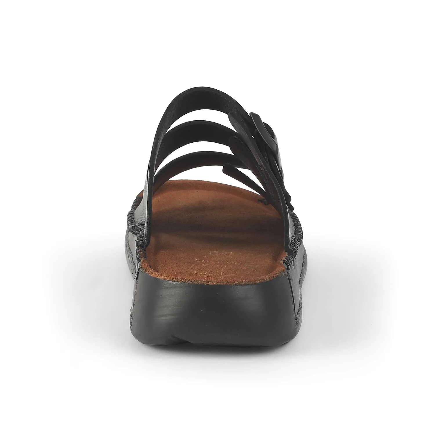 Tresmode Jagri Black Men's Sandals