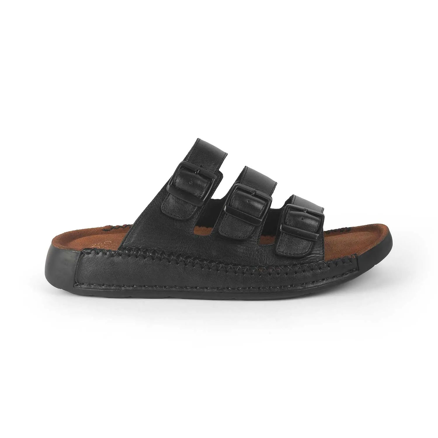 Tresmode Jagri Black Men's Sandals