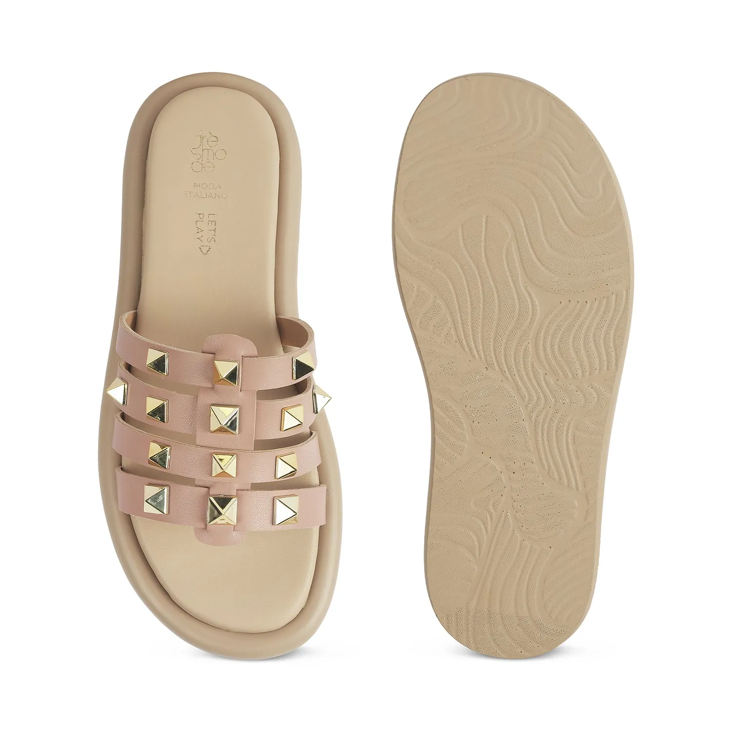 Tresmode Rovoro Pink Women's Casual Platform Flats