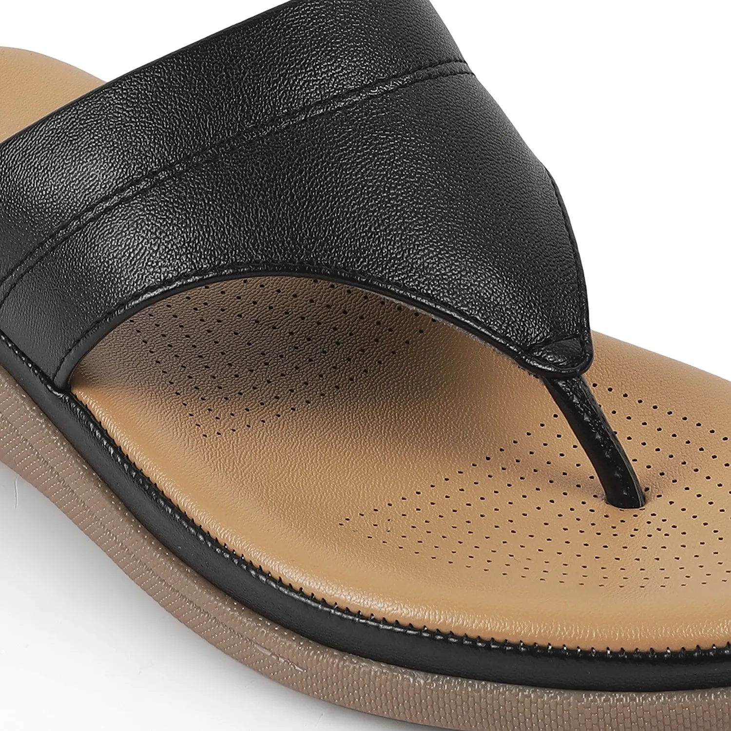 Tresmode Softy Black Women's Casual Platform Flats
