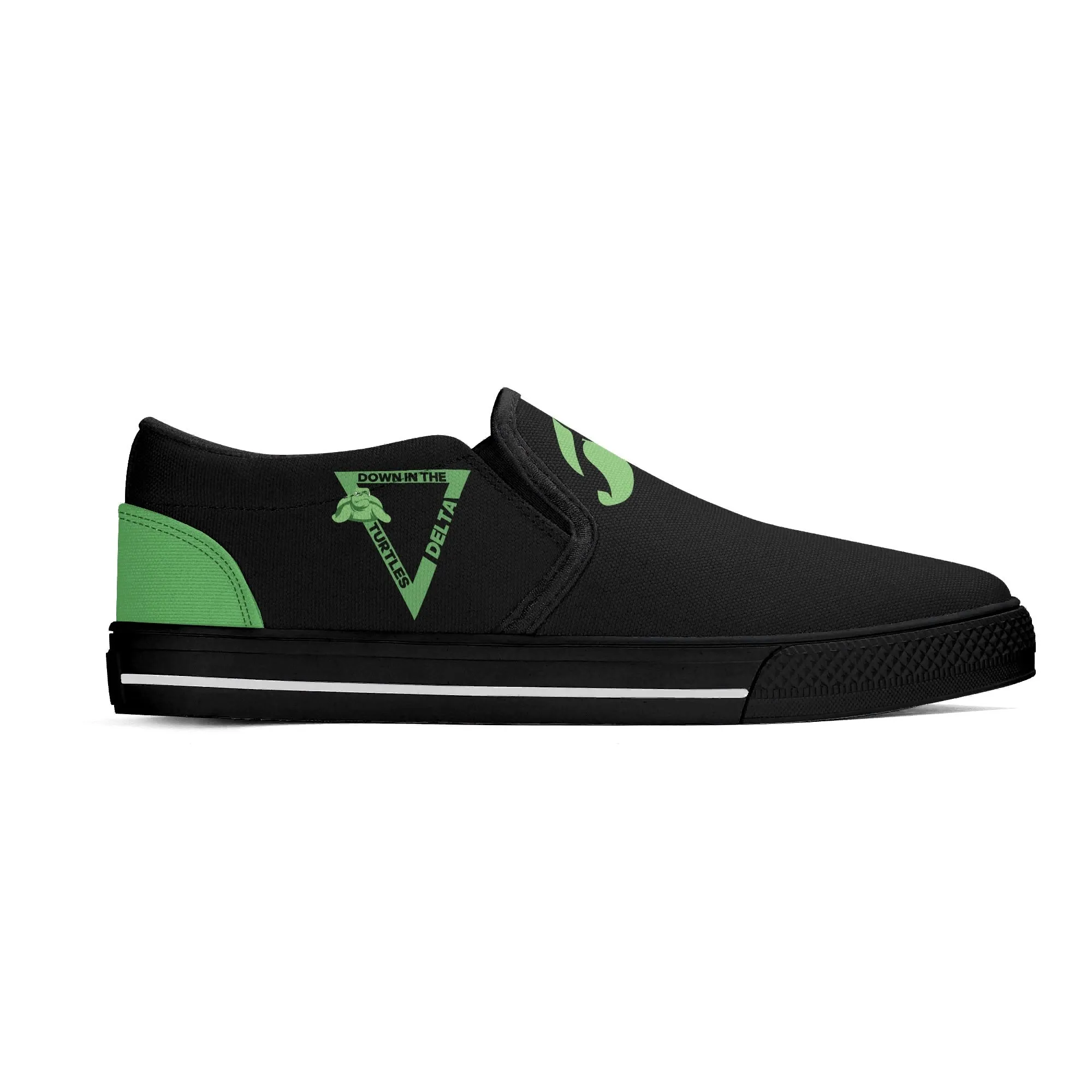 Turtle  Womens Rubber Slip On Shoes