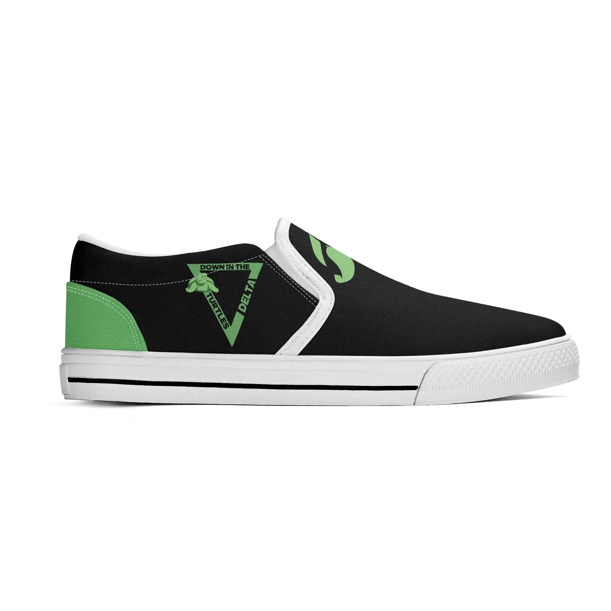 Turtle  Womens Rubber Slip On Shoes