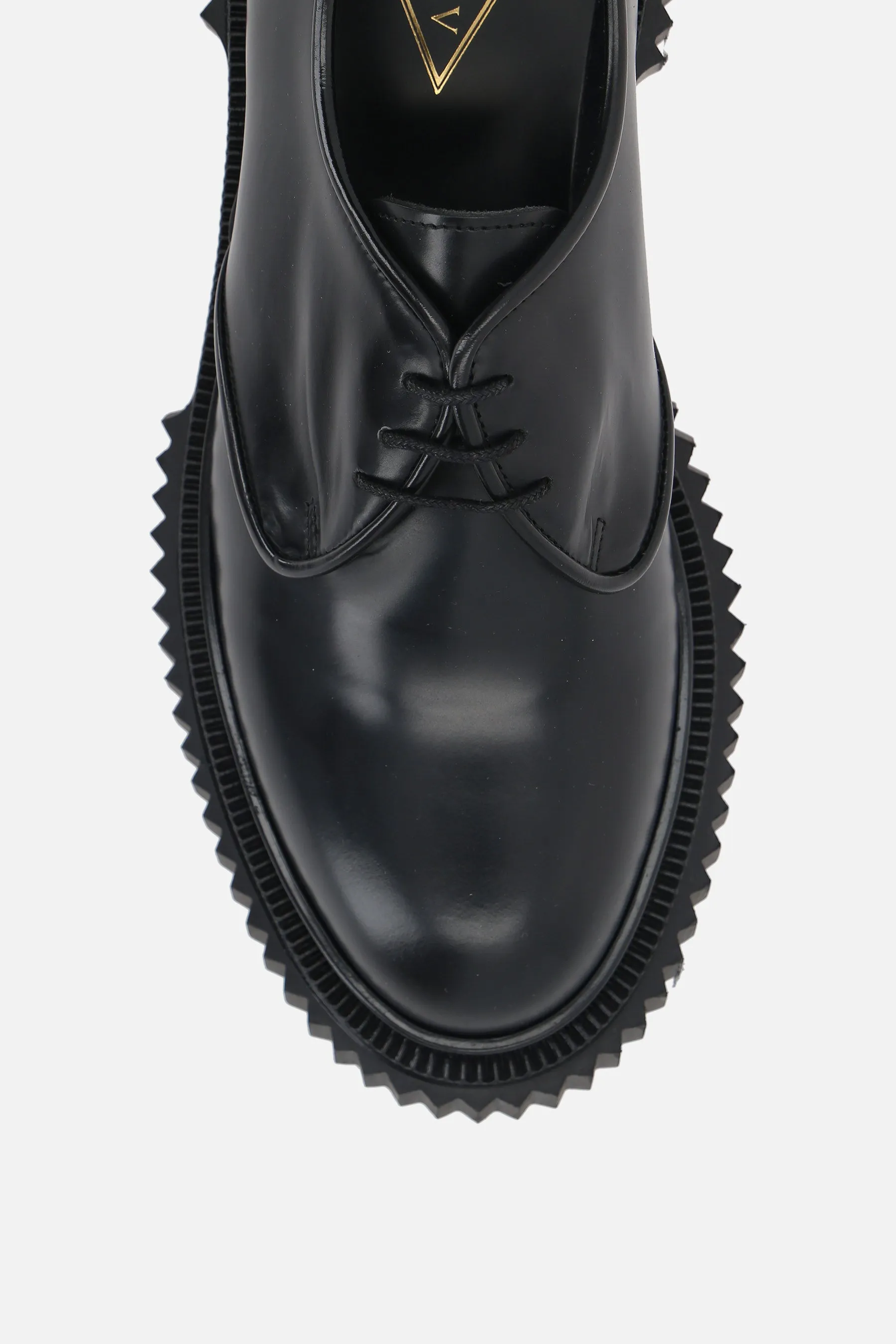 Type 190 derby shoes in brushed leather