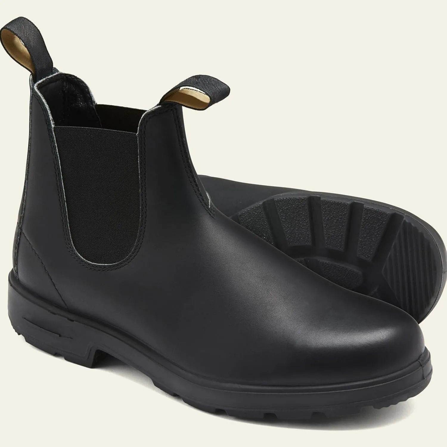 UOQAPRE Work Boots for Men Wedge Work Leather Boots With Side Zipper Men's Motorcycle Boots Adjustable Width System