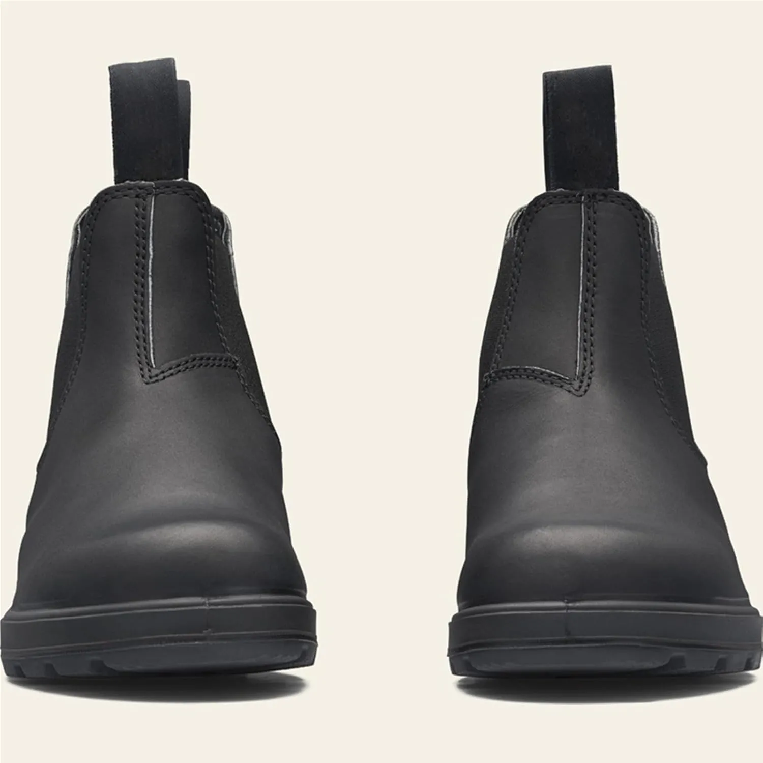 UOQAPRE Work Boots for Men Wedge Work Leather Boots With Side Zipper Men's Motorcycle Boots Adjustable Width System