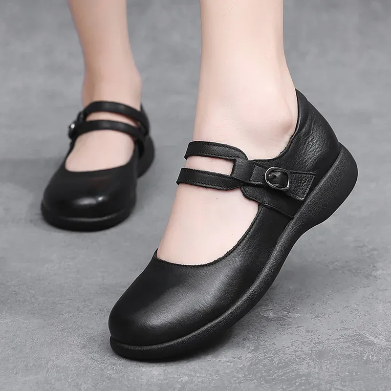 USS Shoes Elida Women's Leather Flats Loafer