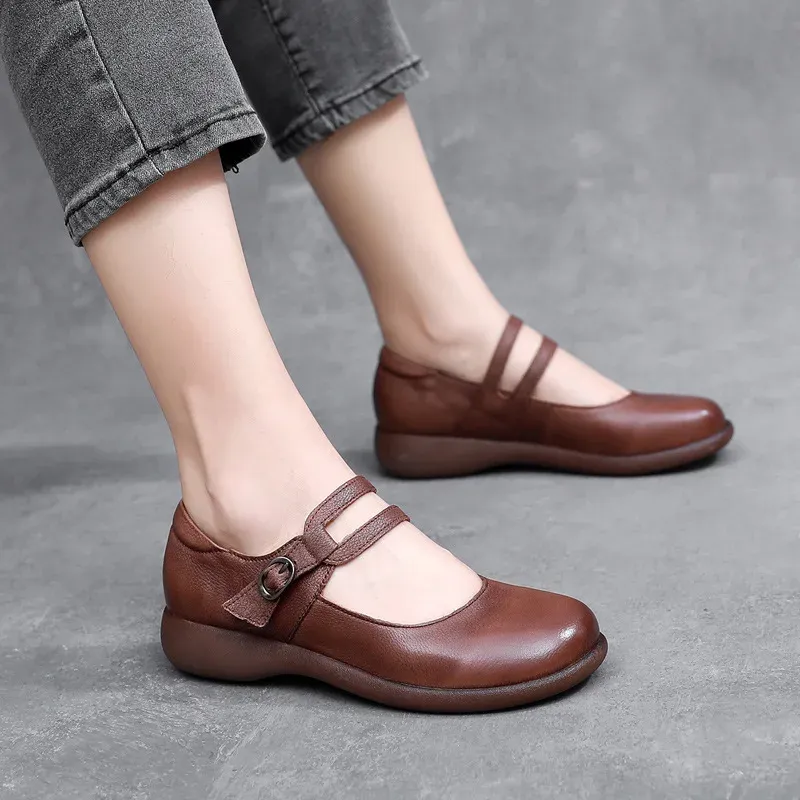 USS Shoes Elida Women's Leather Flats Loafer