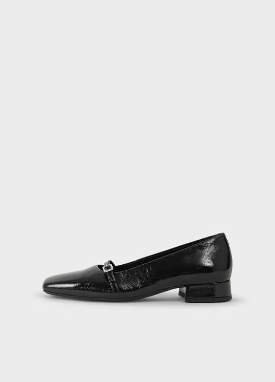 VAGABOND DEBBI DEMI HEEL PATENT BLACK