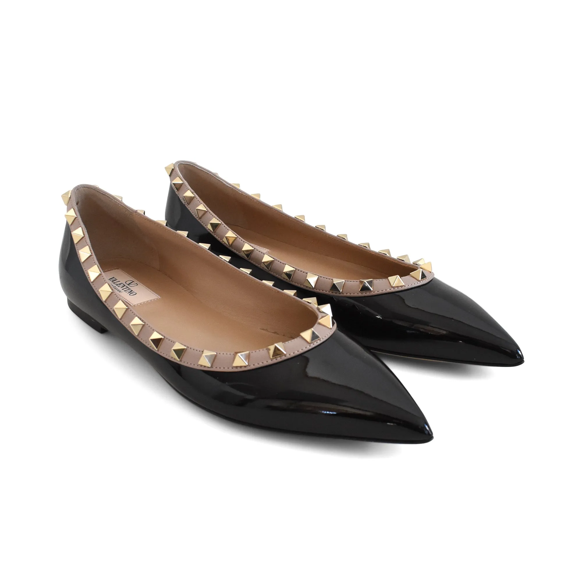 Valentino 'Rockstud' Flats - Women's 39