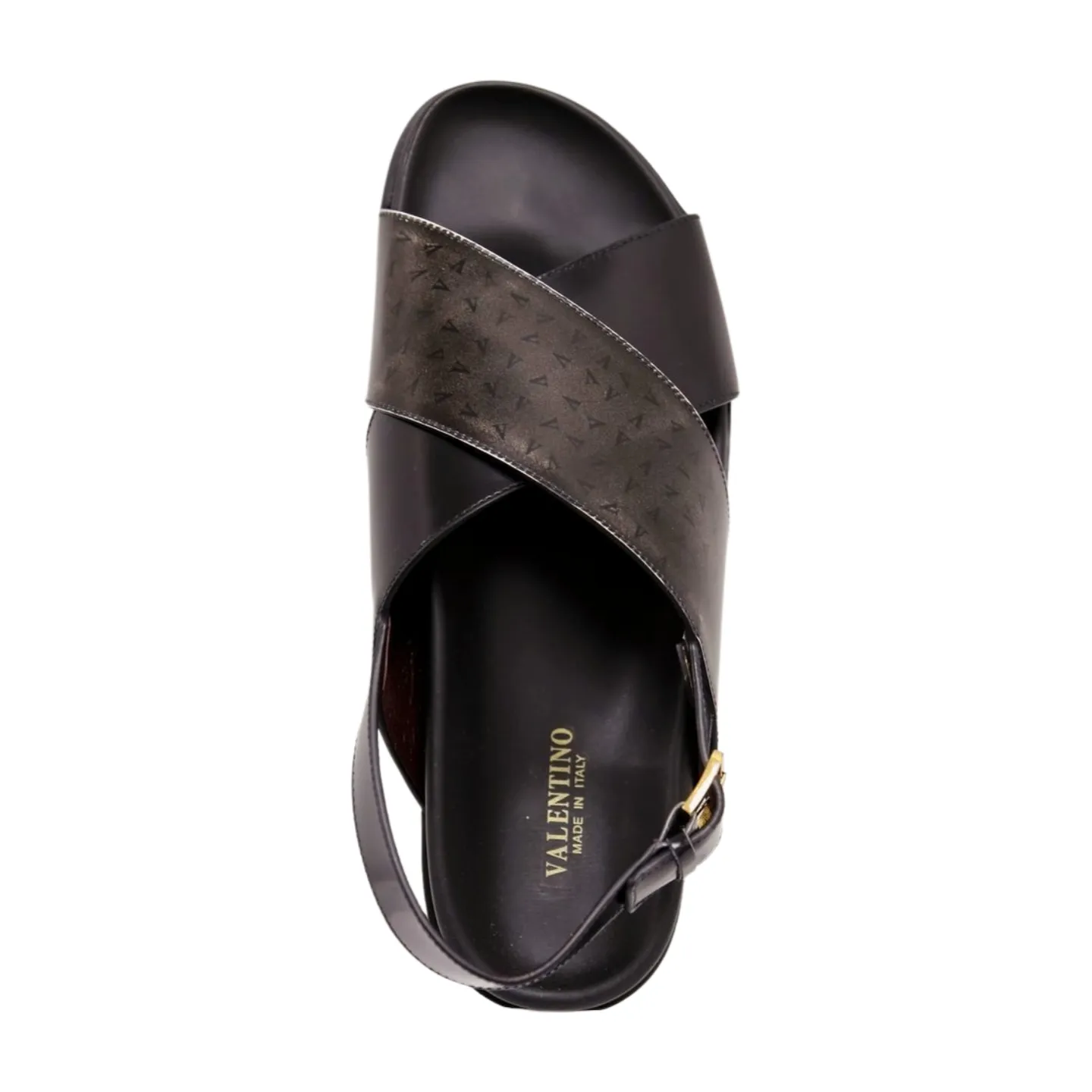 Valentino Sand V2 Men's Shoes Polished Calf-Skin Leather Sandals (VAL1007)