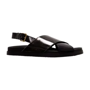 Valentino Sand V2 Men's Shoes Polished Calf-Skin Leather Sandals (VAL1007)