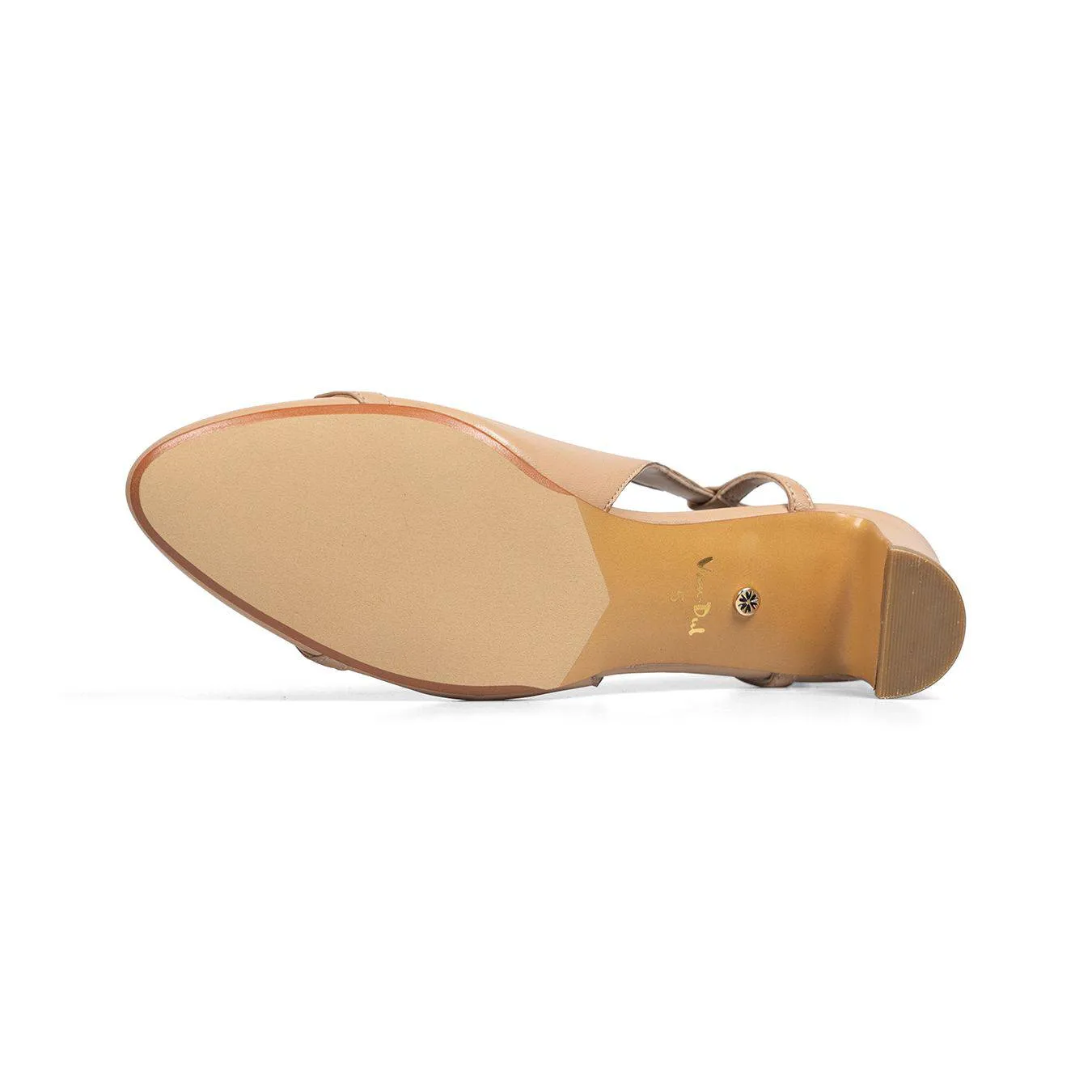 Van Dal Saskia 3369 3001 Ladies Latte Leather Buckle Heels